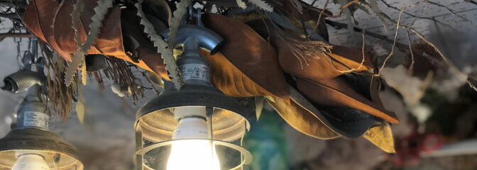 ナチュラルでワイルド ドライフラワー&流木