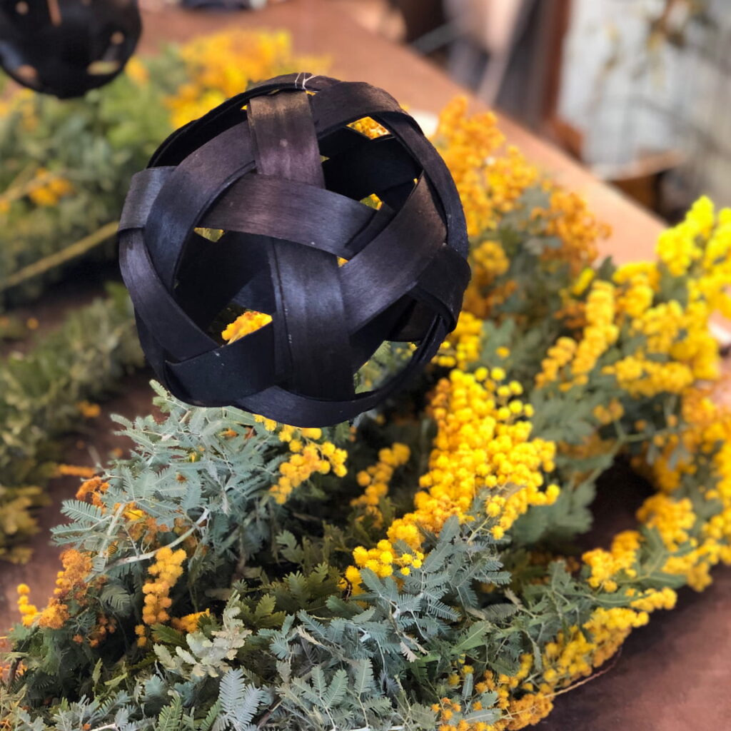 シミズガーデン2021年3月ミモザボールレッスン1