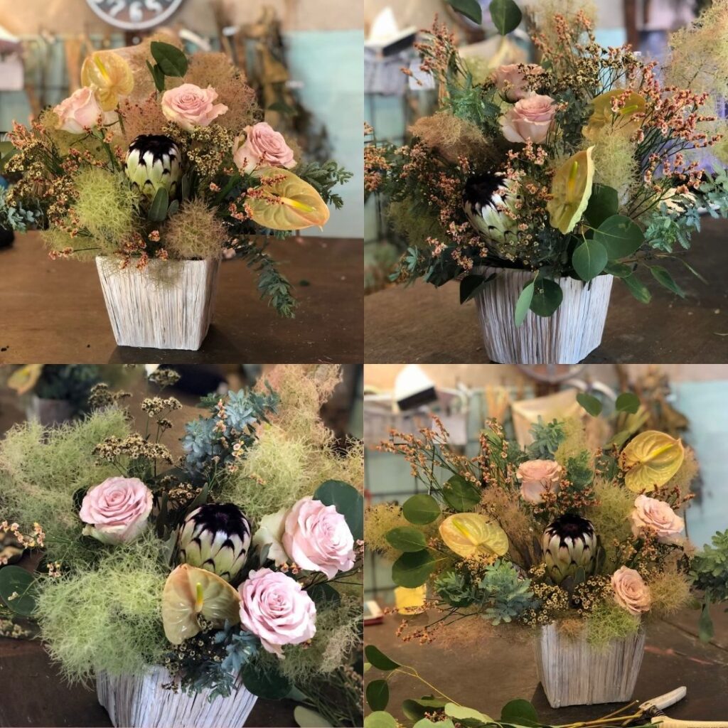 シミズガーデンの2021年6月レッスンアレンジメント1