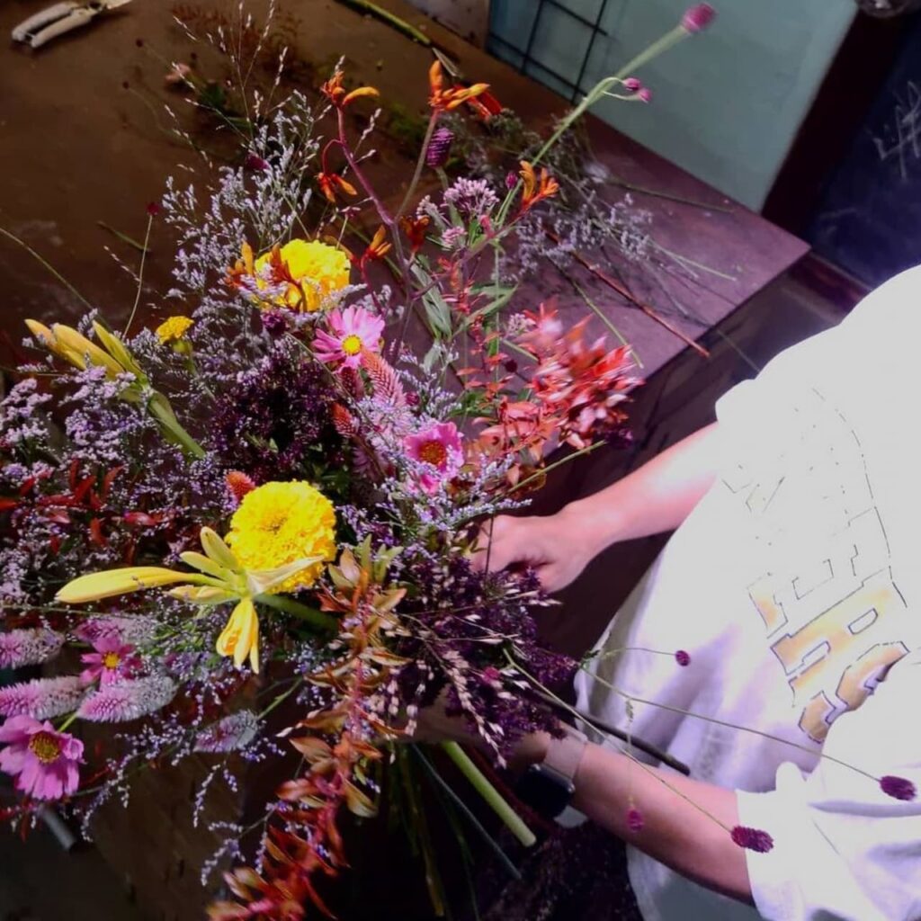 シミズガーデンの10月フラワーレッスン3