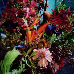 秋色のフラワーワーク