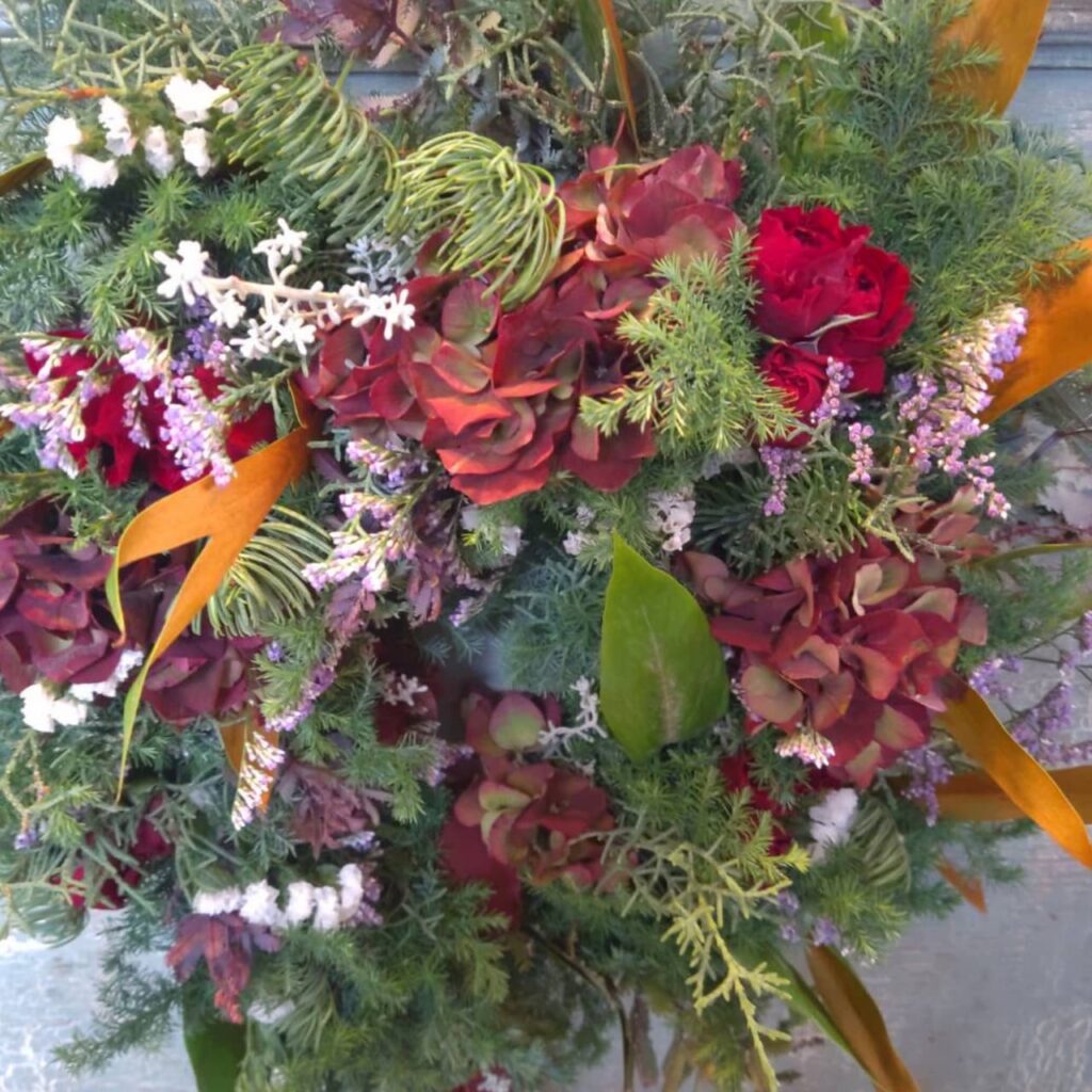 シミズガーデンのフ2021年レッシュクリスマスリース2