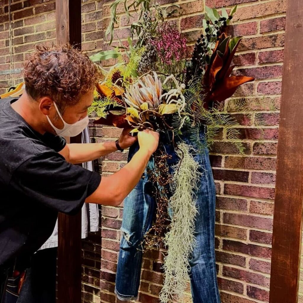 in the groove yao 15th 店内装花とノベルティ4