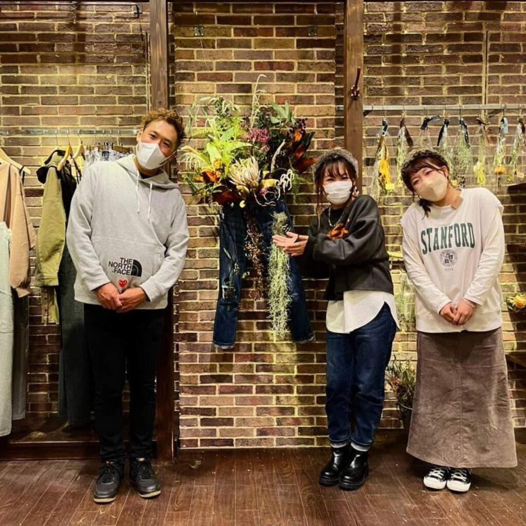 in the groove yao 15th 店内装花とノベルティ6