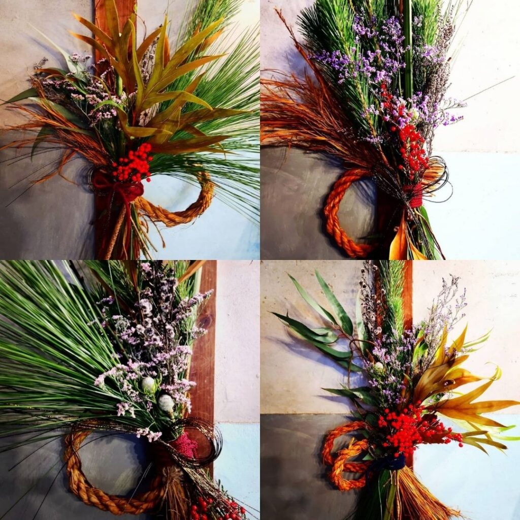 2021年12月のシミズガーデンしめ縄ワークショップ5