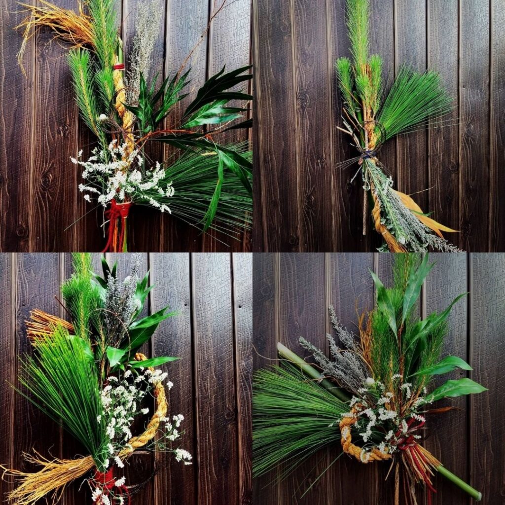 2021年12月のシミズガーデンしめ縄ワークショップ6