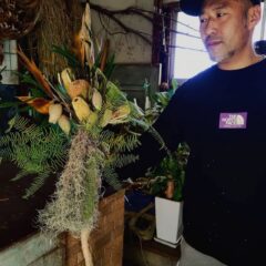 開店祝いに、オシャレな流木ドライフラワー