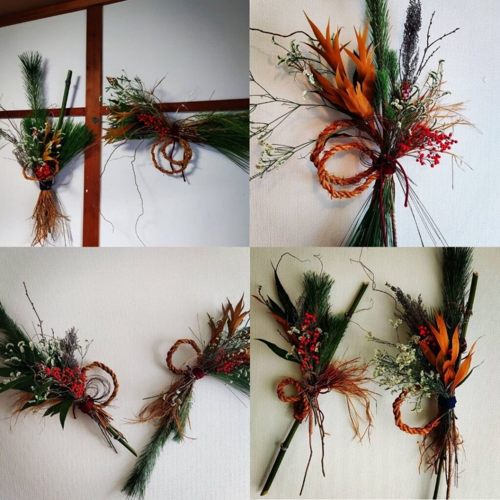 2021年12月のシミズガーデンしめ縄ワークショップ11