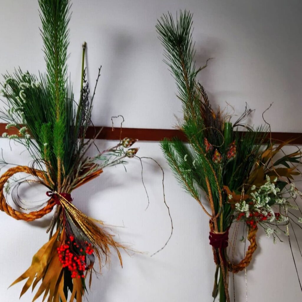 2021年12月のシミズガーデンしめ縄ワークショップ12