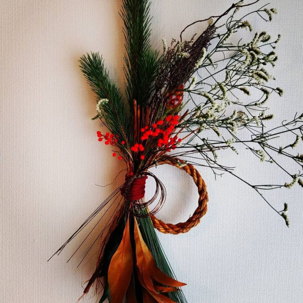 2021年12月のシミズガーデンしめ縄ワークショップ9