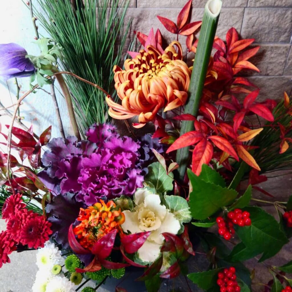 シミズガーデンの2022年迎春アレンジメント2