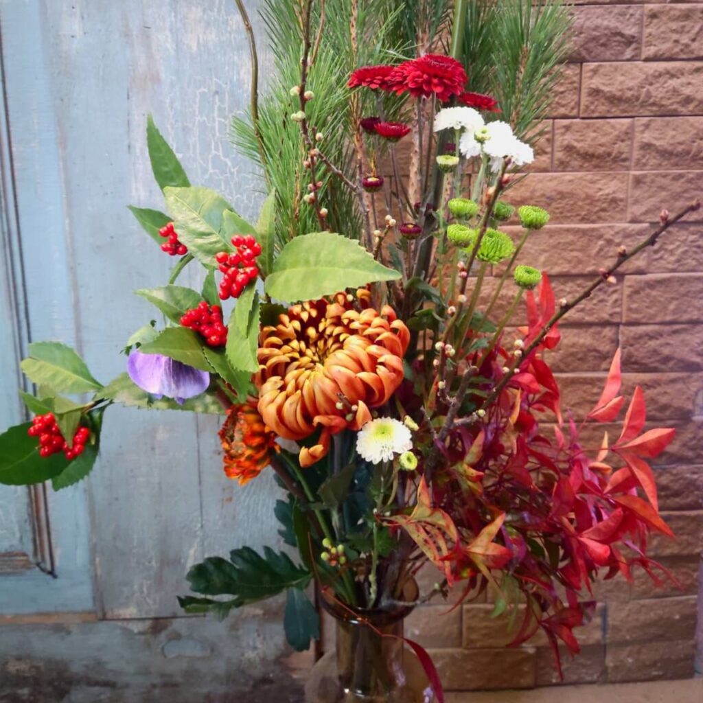 シミズガーデンの2022年迎春セット花1