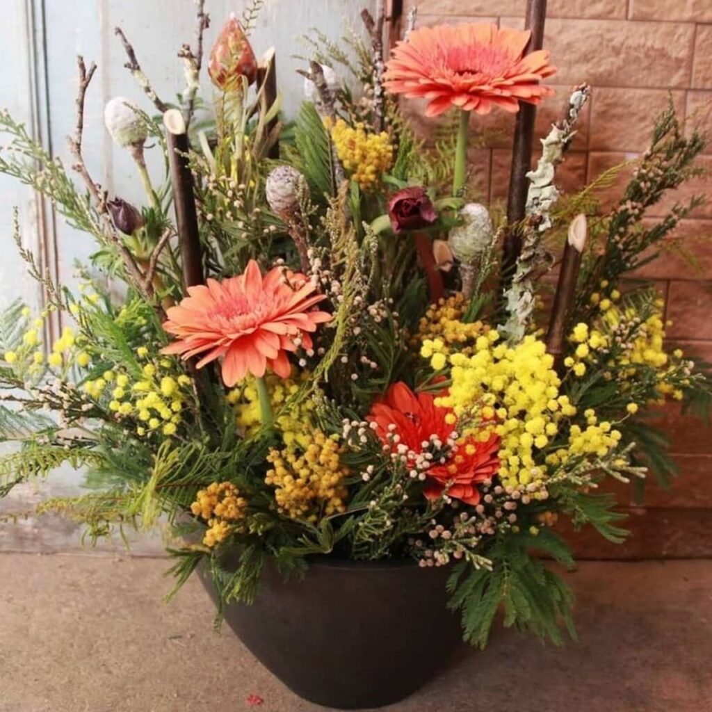 シミズガーデン2021年年末のアレンジメント1