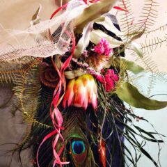 甘さ控えめのスワッグ&流木ドライアレンジメント