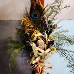 マスタード帆布のブーケバッグ💐