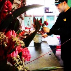 お誕生日のお祝いアレンジメント