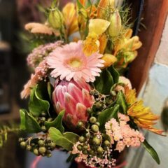 春らしいかわいい系ブーケバッグ