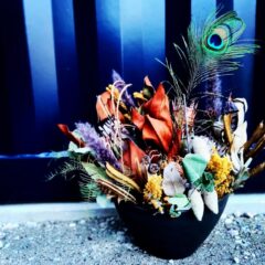 おしゃれなドライフラワーアレンジメント