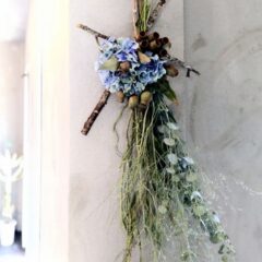 フレッシュフラワーでつくるオブジェ