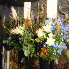 周年祝いのフラワースタンド