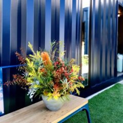 秋色のお祝いギフトフラワー