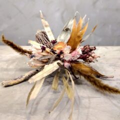 秋色のドライフラワーオブジェ