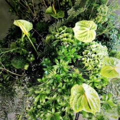 グリーンのフラワースタンド