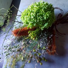 アートなお祝いスワッグ