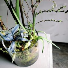 original glass botanical vase